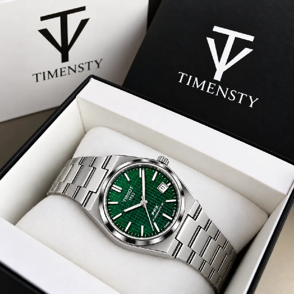 Luxury Green-Dial Watch in Branded Box.webp